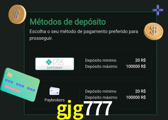 O cassino gjg777 oferece uma grande variedade de métodos de pagamento